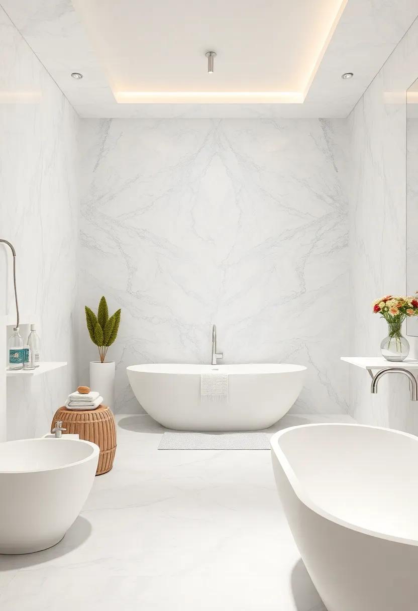 Luxe Sanctuary: A tranquil atmosphere achieved through layered white textures and glimmering silver décor,creating a perfect escape from the everyday