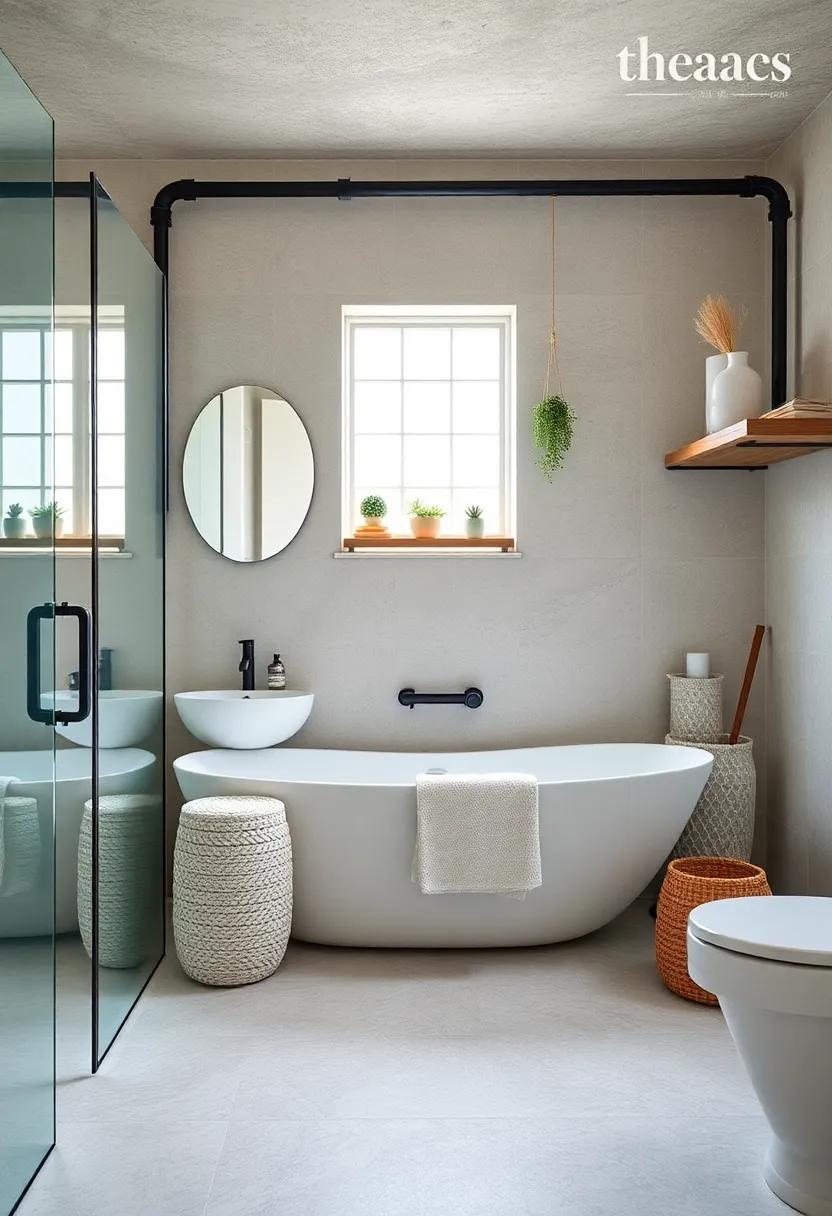 Coastal vibes:⁤ see how pipe shelving can ⁣emphasize‌ sea-inspired decor, ⁣creating a relaxed, beachy feel in your industrial‍ bathroom