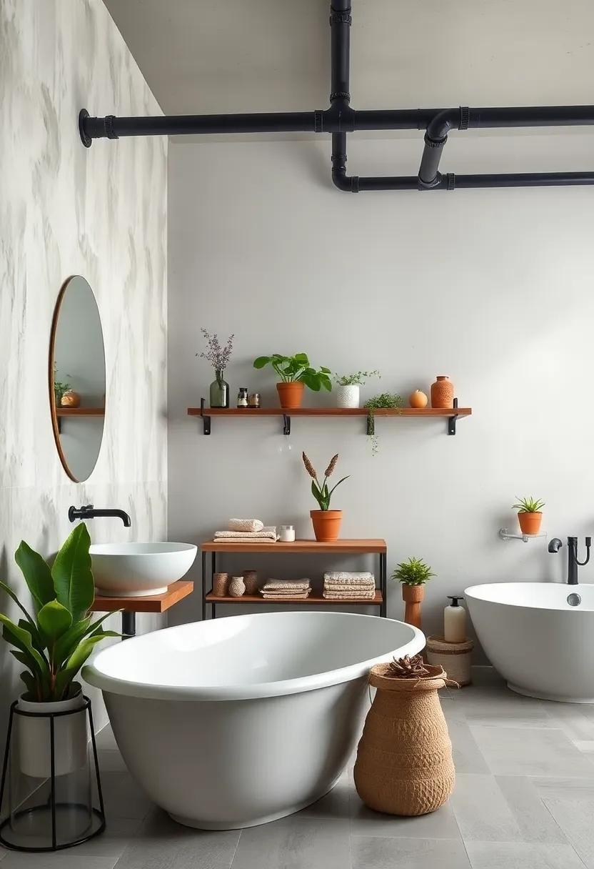 take ⁤a cue from ​nature: incorporating botanical ‌elements​ into ‌your pipe‌ shelving design breathes life into industrial ‍aesthetics