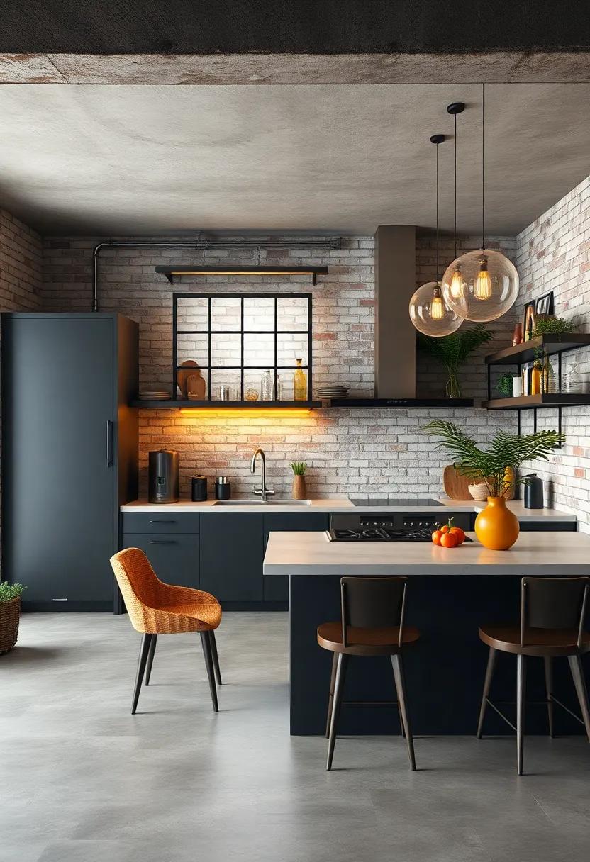 Brick ​or⁤ Concrete Floors: ⁣Choose durable flooring options like polished concrete ⁣or reclaimed ‌hardwood to tie the‌ industrial look together