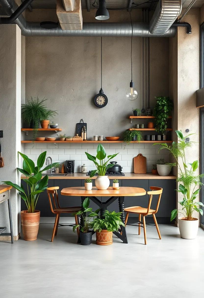 Eco-Friendly Plants: Incorporate greenery into your kitchen with hardy plants,balancing‍ the industrial aesthetic with a touch ​of life