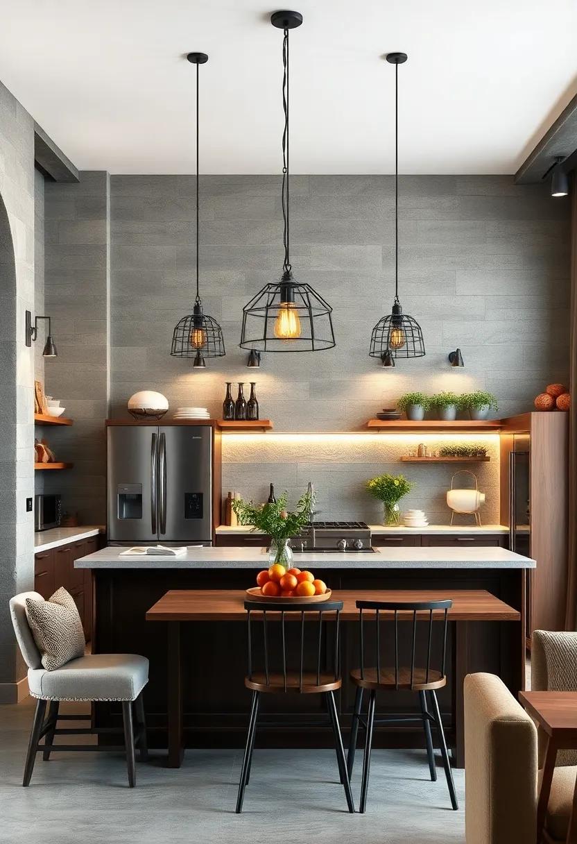 Pendant⁤ Lighting: Choose statement pendant lights with a vintage or industrial feel to illuminate ⁢your‍ kitchen⁣ and serve‌ as​ focal points