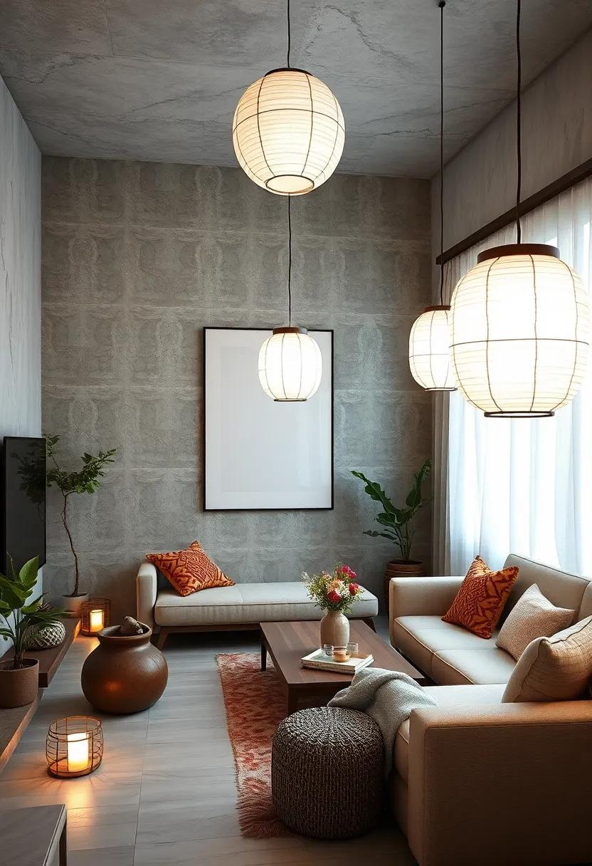 Embrace Minimalism: Use a simple, white paper lantern to create a clean and⁤ serene ambiance ⁢in your Japandi living space