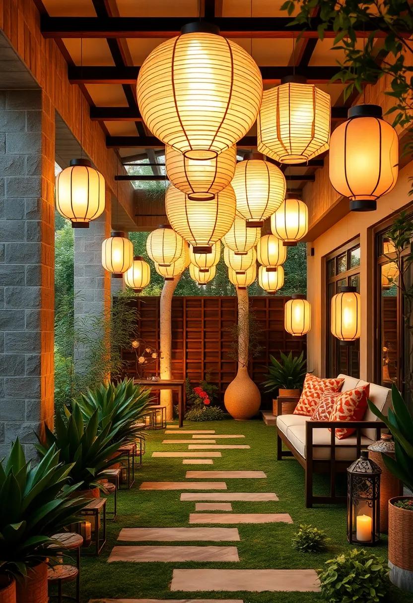 Garden Pathway: Line your garden or‍ entryway with​ lanterns ⁢to ⁢create an‌ enchanting pathway that welcomes guests into your home