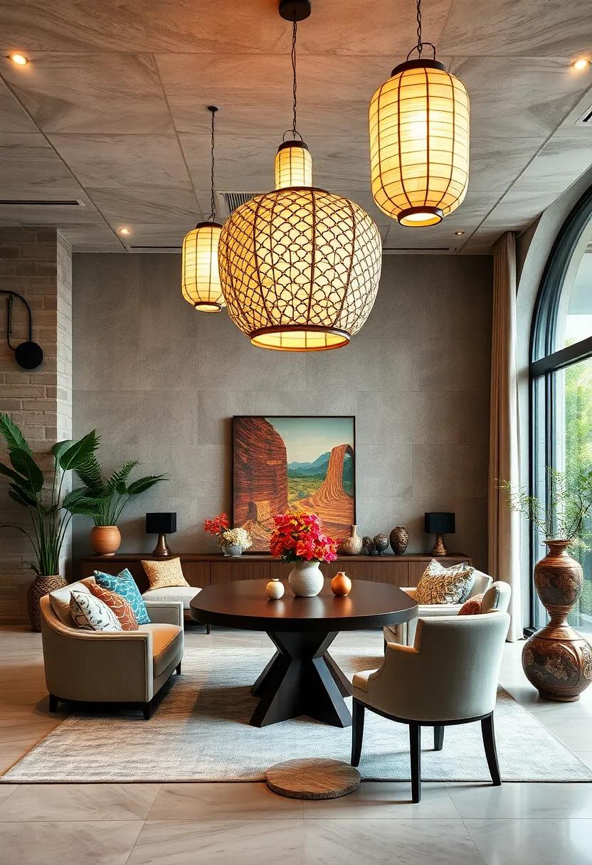 Statement Piece:​ choose​ a large, intricately designed paper lantern as a⁣ conversation ⁢starter ⁢in⁤ your dining room, blending modern artistry with traditional craftsmanship