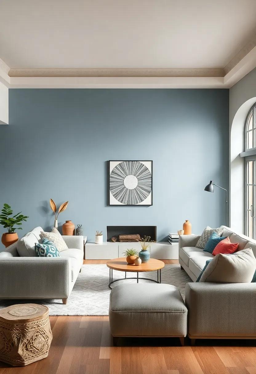 Dusty Blue ⁤and Light ‌Almond: A refined blend that adds depth and texture, creating a welcoming and ​cozy space