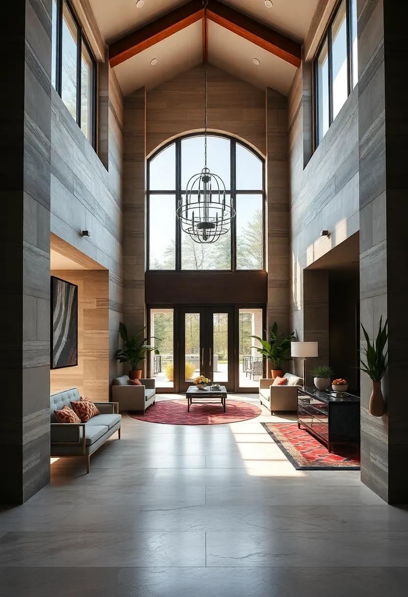 High Ceilings: Make a statement with soaring ceilings that offer a sense of grandeur and the opportunity to introduce taller decor and fixtures