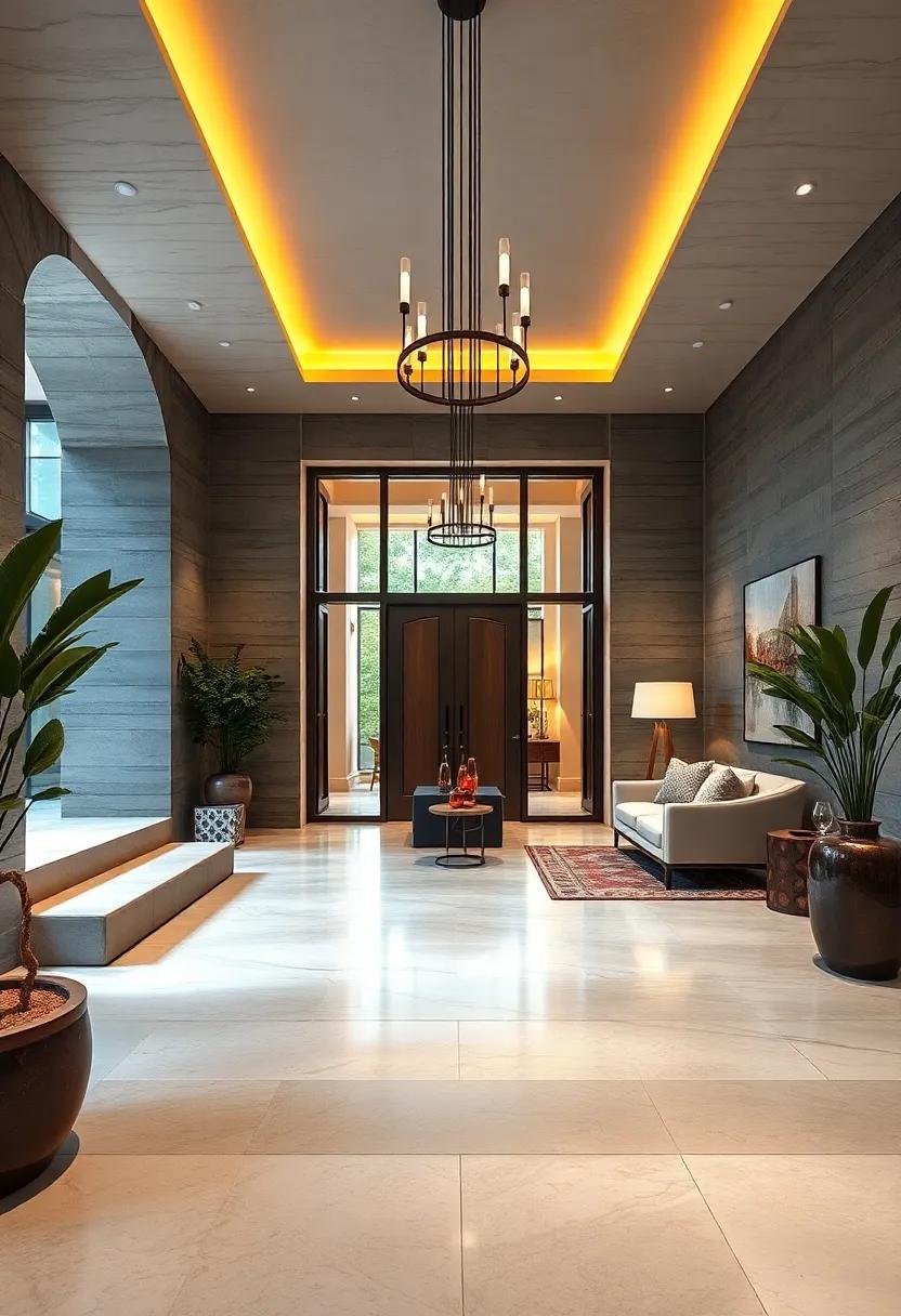 layered Lighting: Utilize a mix of ambient, task, and accent lighting to create a warm and inviting atmosphere, perfect for welcoming guests