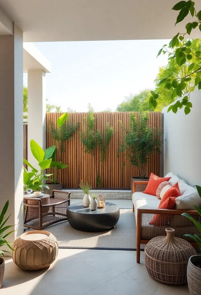 Bamboo‍ Privacy Screen: Create a tranquil oasis with bamboo fencing, offering a natural look​ while providing privacy ⁢and serenity