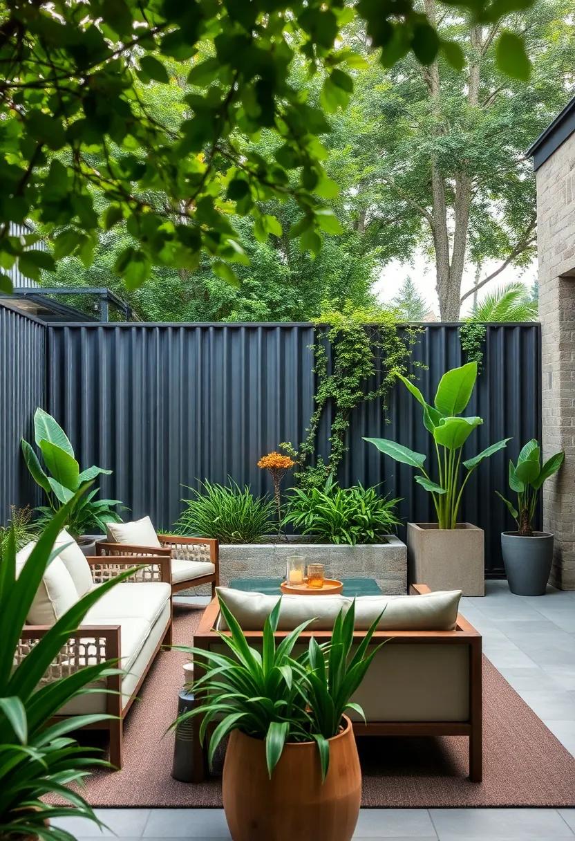 Corrugated‍ Metal⁢ Fence: Choose a corrugated metal ⁣design that offers ⁢a unique ​industrial edge while remaining understated in the garden