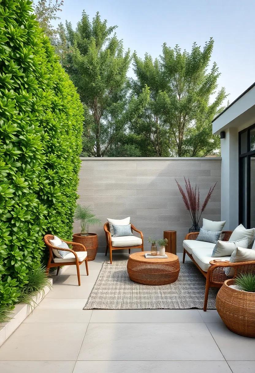 Natural Hedge: Allow​ nature to ⁣show off by ‍planting ‌a ‍carefully trimmed hedge that serves as a living fence, enhancing privacy ‌while keeping the ⁤look soft