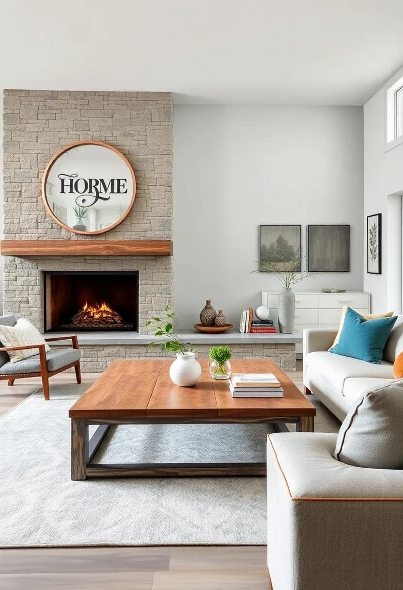 Incorporate ‌a distressed wood coffee table to add rustic charm and warmth to your ‍living⁤ room space