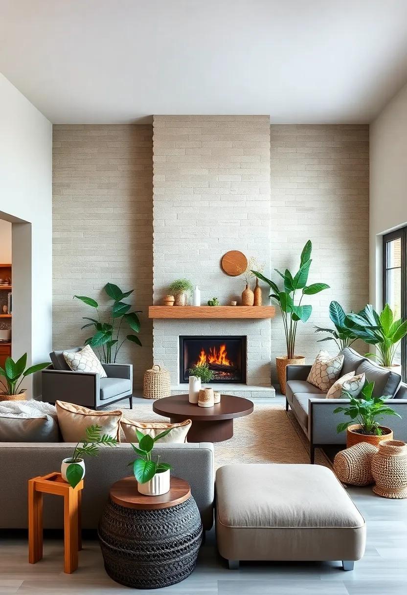 bring the outdoors in with plenty of houseplants, such as snake plants or pothos, to enhance the airiness of your living space