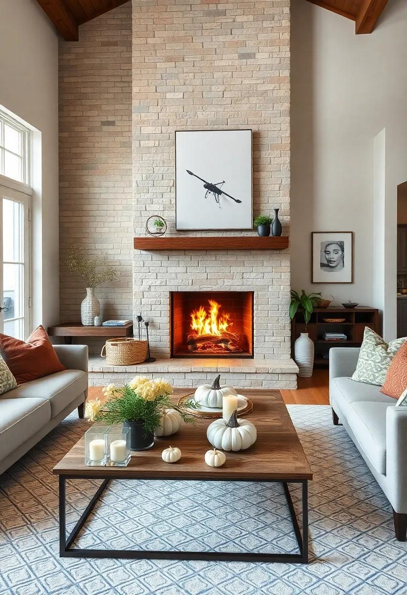 Display seasonal décor, like‌ pumpkins in the fall or pinecones in ⁢winter, on your coffee⁢ table for a touch of seasonal⁤ charm