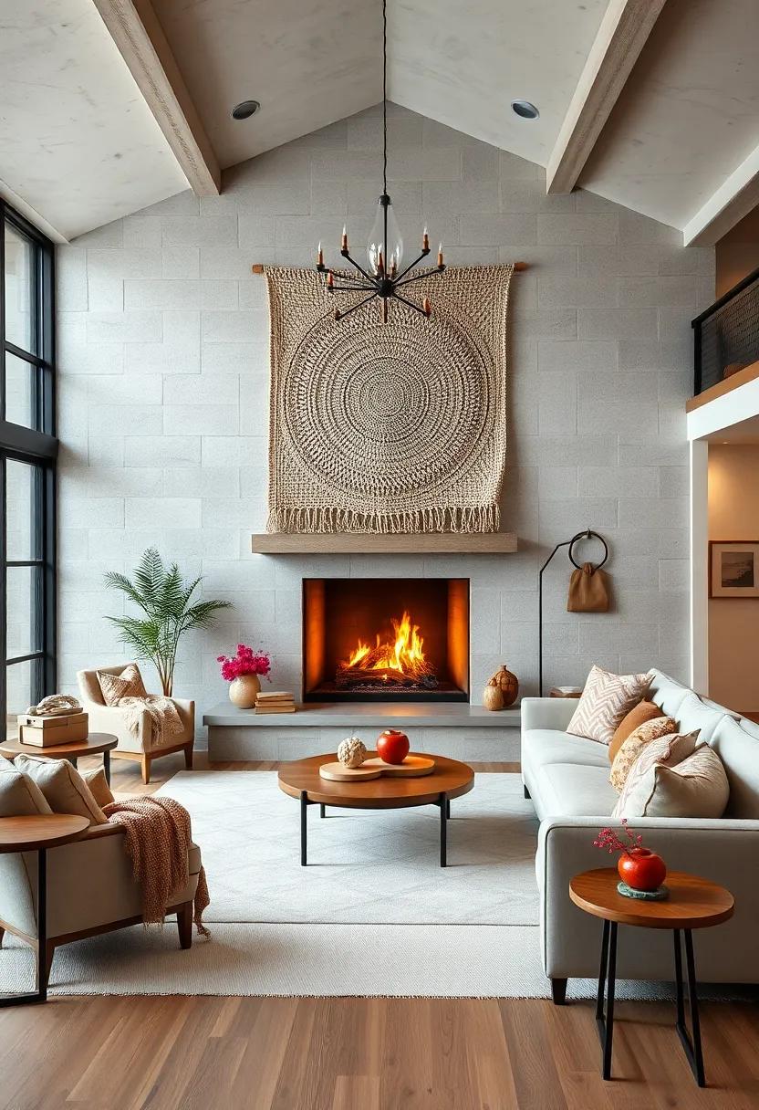 Hang a large tapestry‍ or woven ⁣wall hanging to serve​ as a captivating backdrop and soften hard surfaces