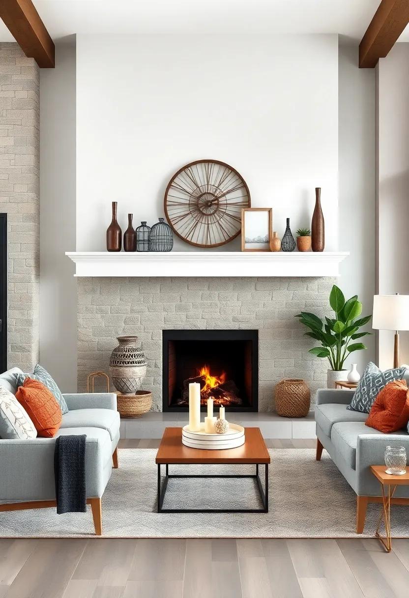 Layer different heights of decor items, such as candlesticks ⁢or vases, on your mantel or shelves to create visual ⁢intrigue