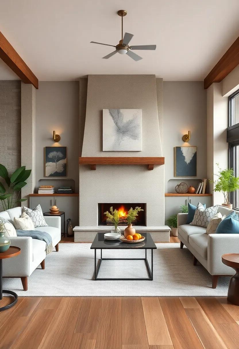 install sconces‍ on either side of the fireplace to ⁤provide ambient lighting that ‌enhances the‌ room's warmth