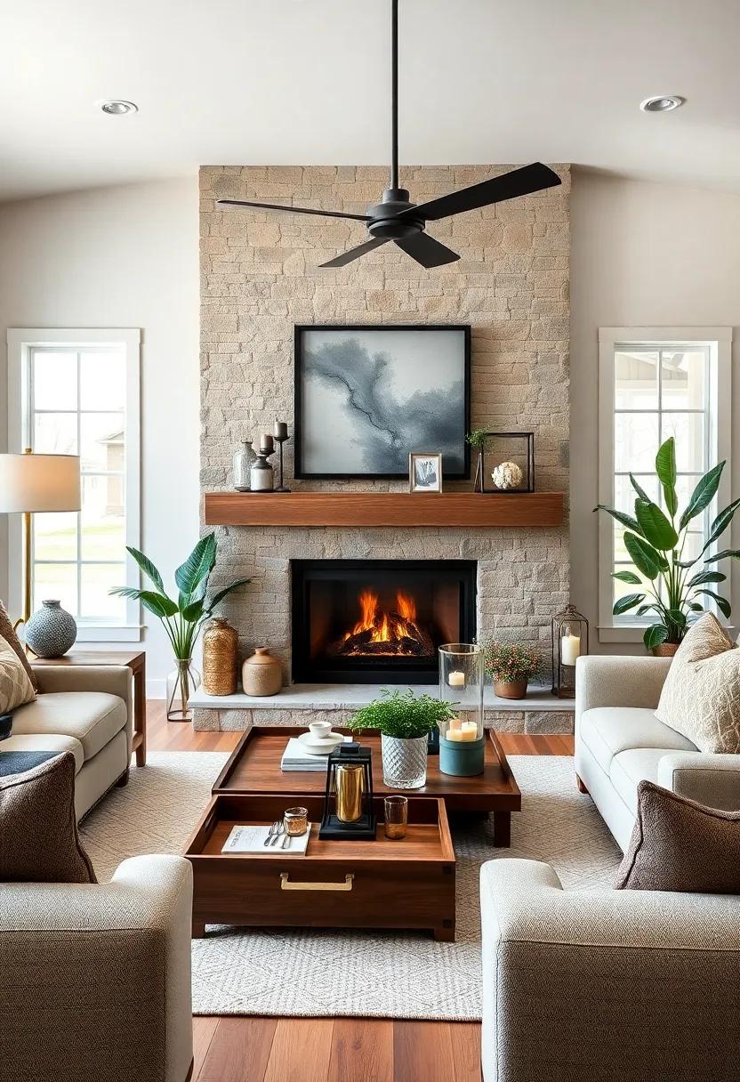 Use galvanized metal ‌or distressed ​wood trays ⁤to corral items⁤ like remote controls and coasters, keeping surfaces tidy and stylish