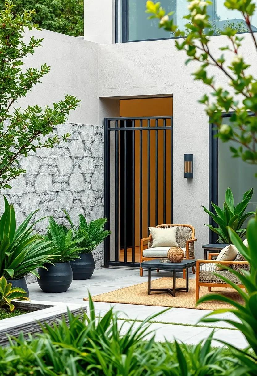 Elegant lines Define Modern Metal Garden Fences With Minimalist Aesthetics
