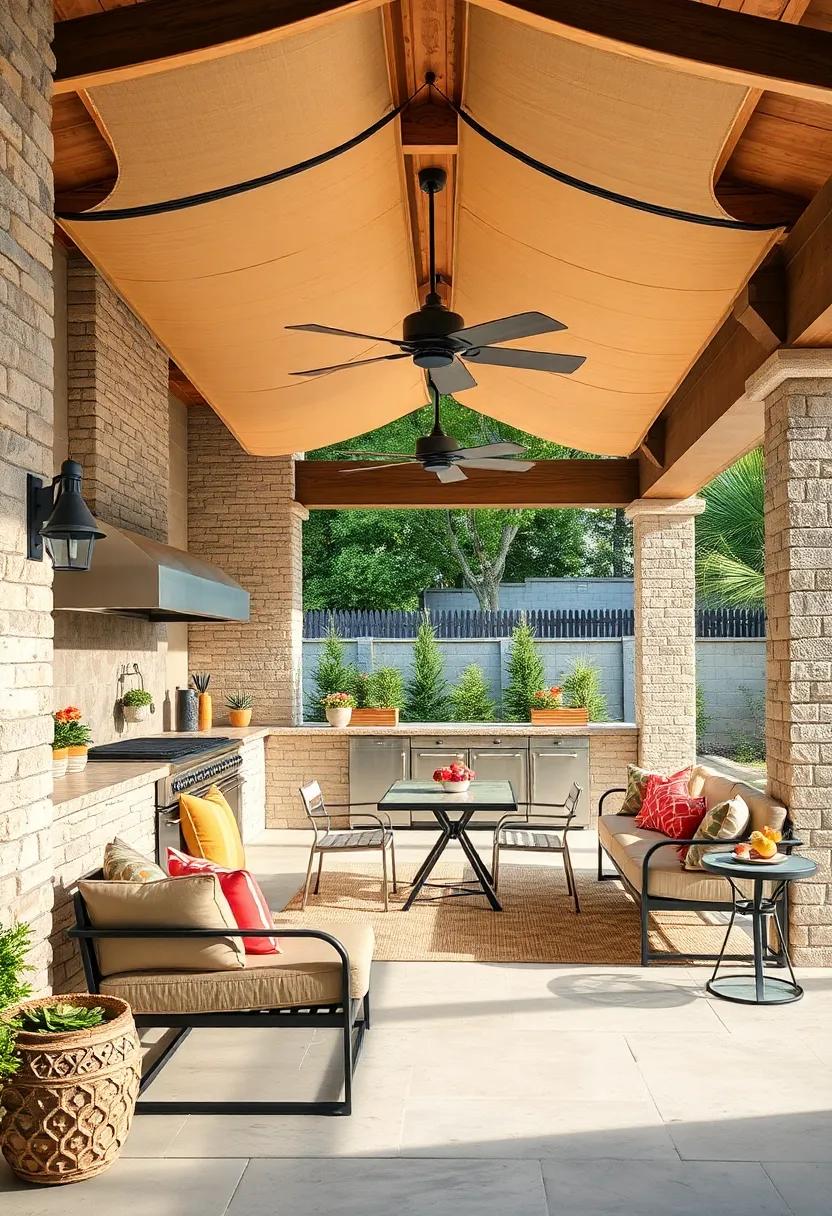 Shade Structures: Don’t forget to‌ provide additional coverage ​with awnings or ​umbrellas ⁢to shield against the sun
