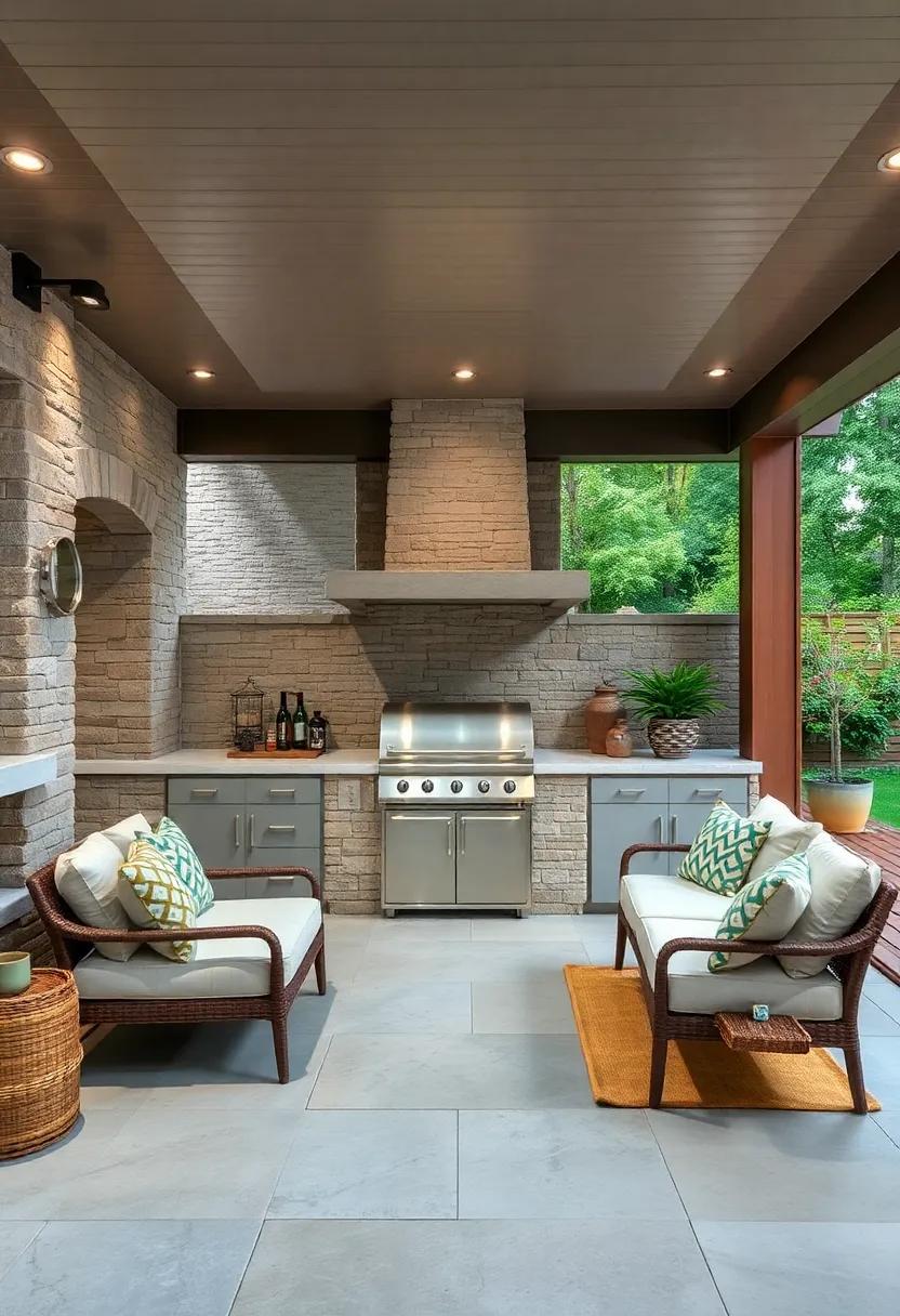 Built-in Grill: An ‌essential for ​any outdoor kitchen, make sure to choose​ a powerful, durable grill