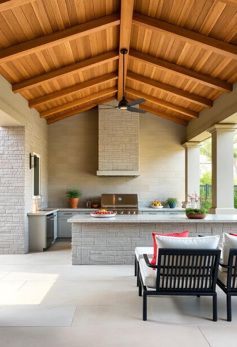 Grill Island: ‍Design a⁢ central⁤ island featuring the grill, prep space, and seating to⁢ maximize cooking⁤ efficiency