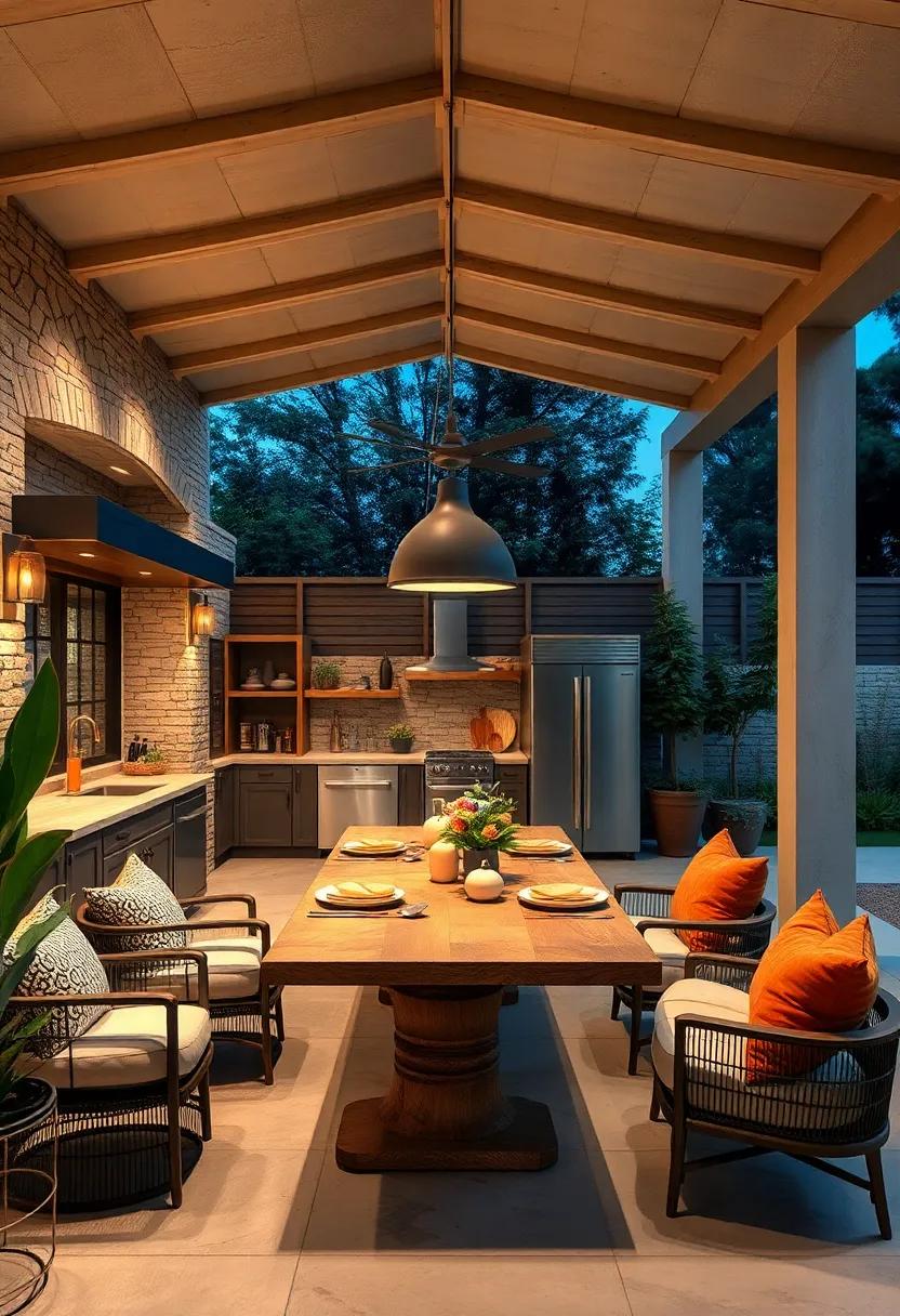 Outdoor Dining Table: Create a dedicated dining area for al fresco⁢ meals, suitable for ​family​ and guests alike