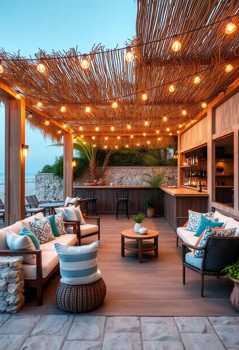 Coastal Breeze: ⁣Located near the beach,this patio bar features gentle string ⁣lights that illuminate the sand,merging the chill ⁢of ocean air with the ⁢warmth of friendship