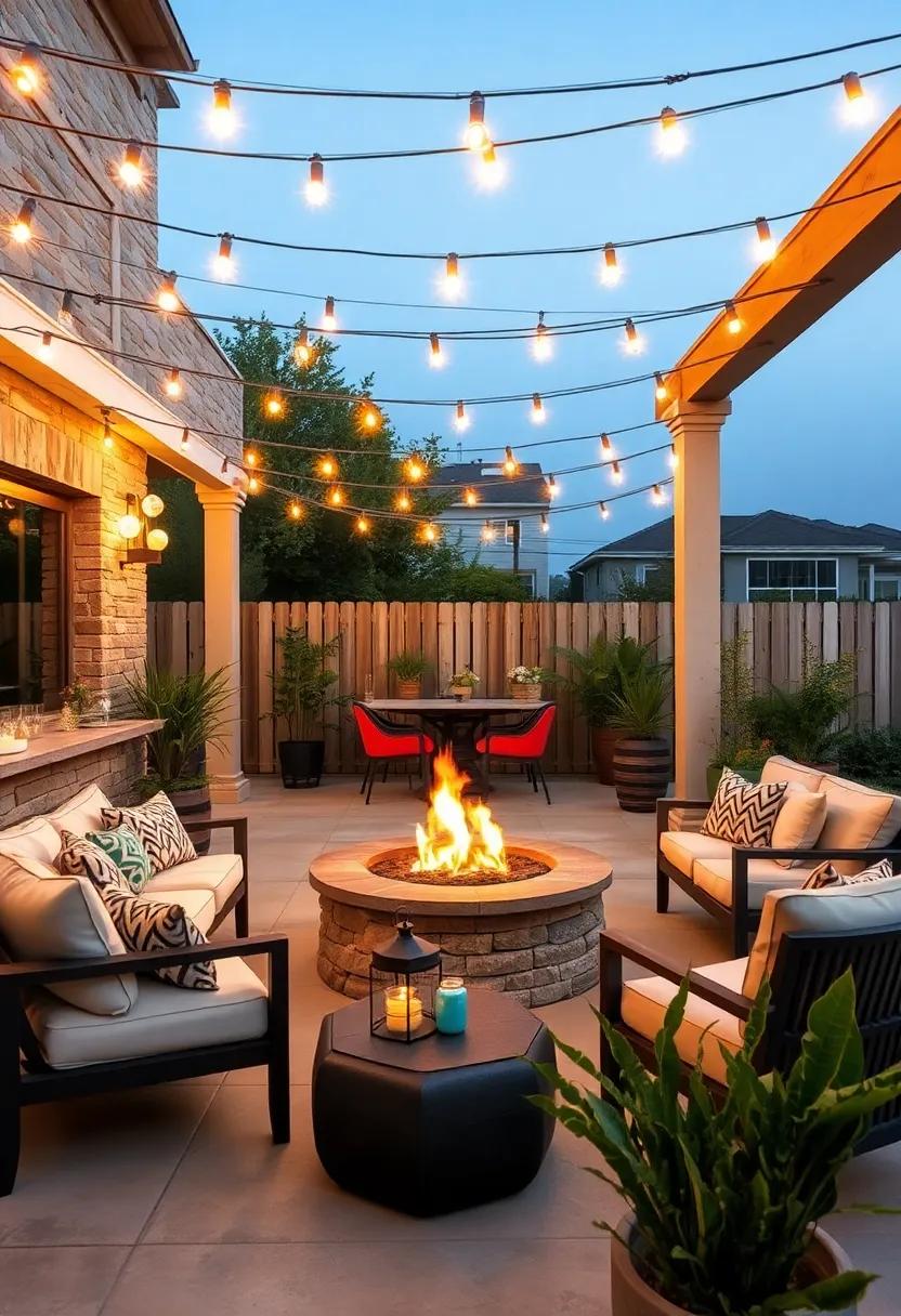 The Firefly Retreat: This cozy patio bar ​captures the essence of a summer⁣ night, with ‌sparkling string lights ‍and a fire ⁤pit that invites guests to gather ‌around‌ and share stories