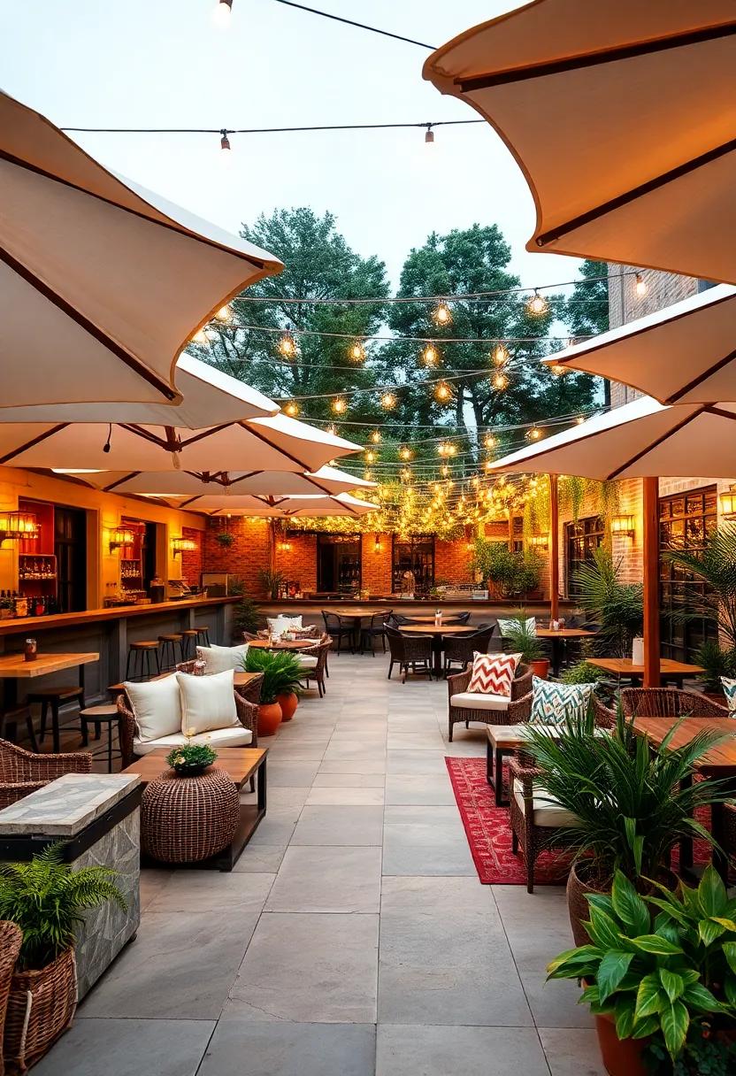 Al Fresco Haven:‍ With its oversized umbrellas and radiant string lights, this outdoor space is ⁤the perfect‌ setting to unwind⁢ with delicious tapas and shareable plates