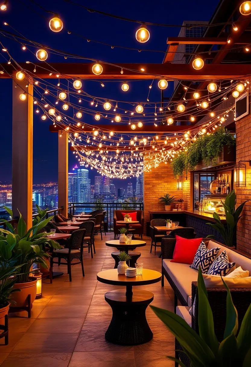 The Iconic Terrace: This famous patio, adorned with a cascade of fairy ​lights, is the go-to destination for ⁢enjoying signature cocktails against an iconic city view
