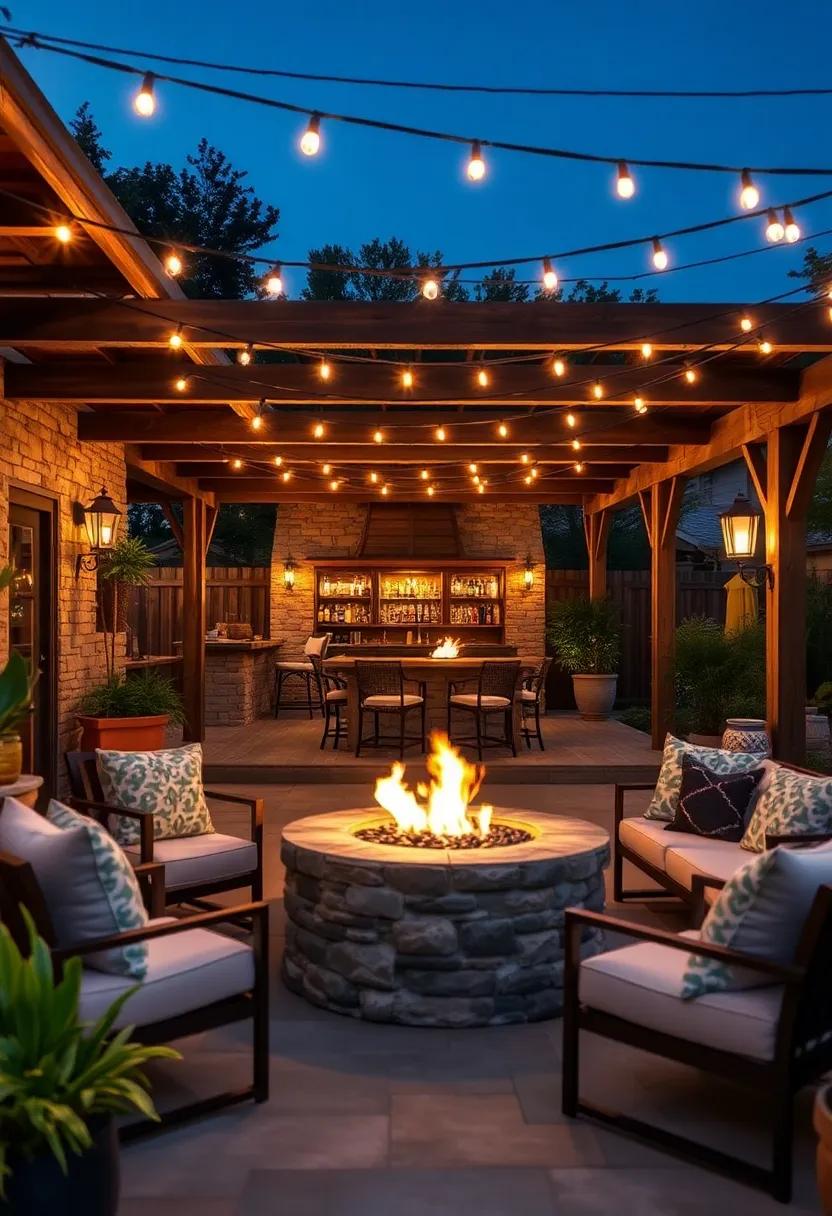 The Rustic Fire ‍Bar: Bask in the glow of string lights intertwined with rustic beams,​ while ⁢the warmth⁣ of fire pits adds to the charm of outdoor sipping