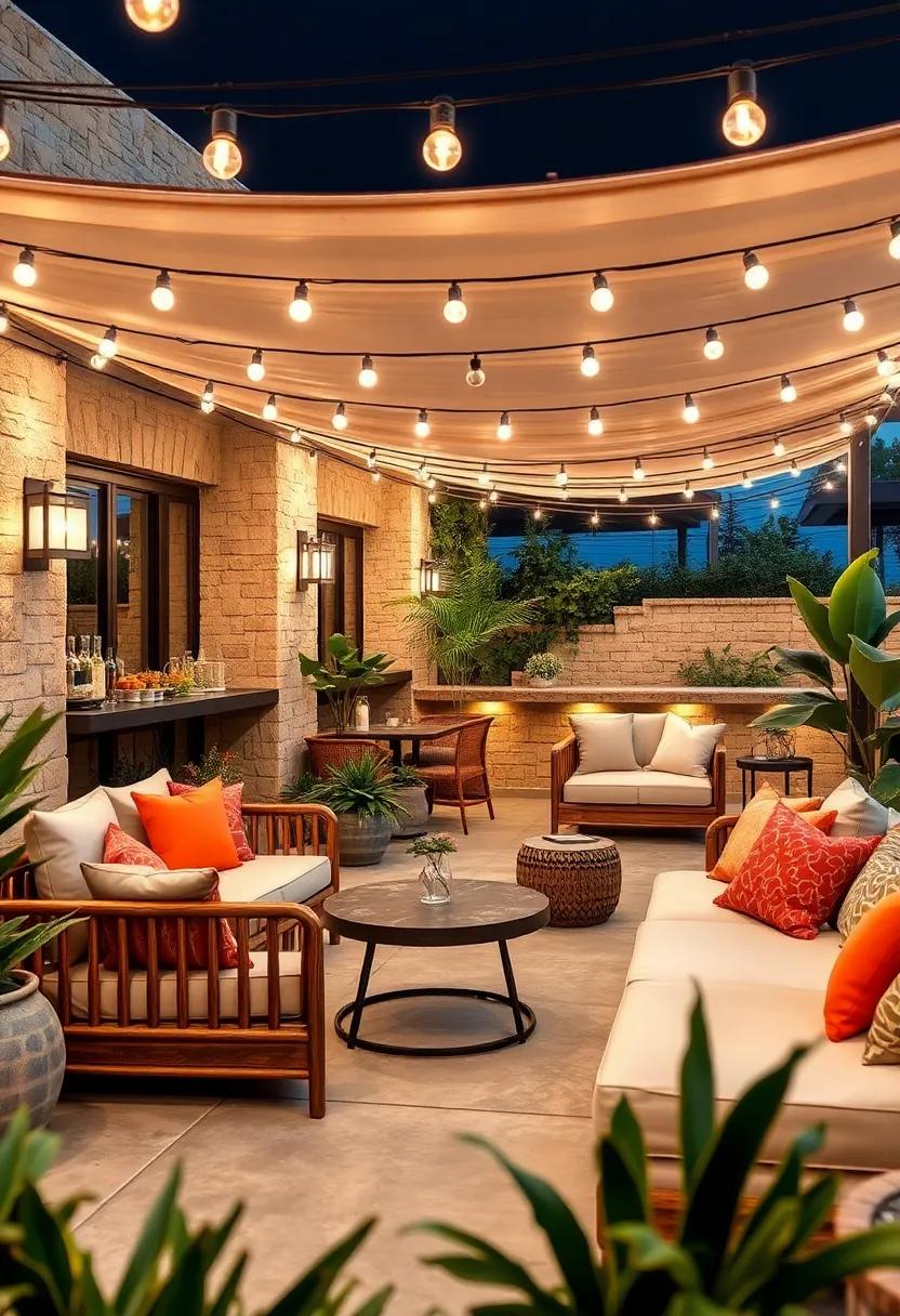 The Serene Retreat: Escape to tranquility at this ‌serene patio bar, where relaxed⁢ lounge ‍seating and⁤ soft⁢ string lights combine to create⁢ a peaceful ambiance​ for your night‌ out