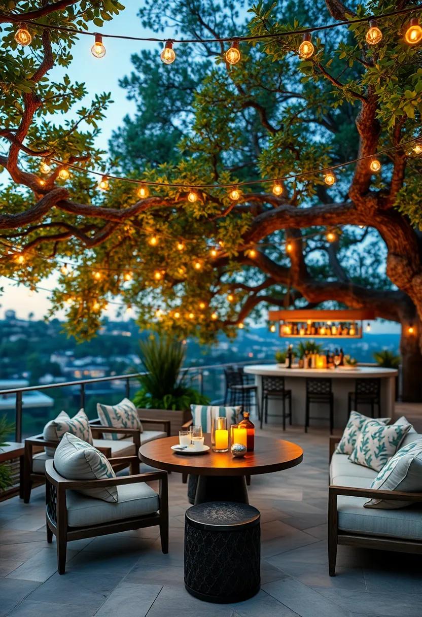 Treetop Retreat: ⁣Suspended between the branches, this elevated bar offers ⁤sweeping views complemented by string lights, creating an unforgettable dining experience