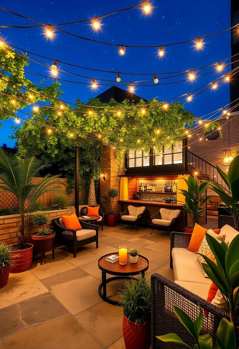 The‍ Twinkling Oasis: Nestled in the ⁢heart of the⁤ city, this⁢ patio⁣ bar features‍ a canopy ⁢of stars,‌ with string lights hanging from every⁣ corner, providing a magical ambiance for evening cocktails