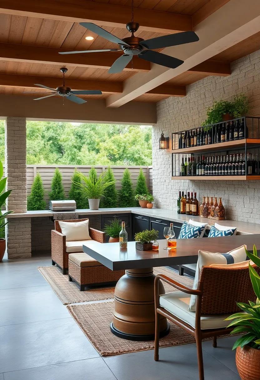 Family-Friendly Fun:⁣ This patio bar is⁤ designed with families⁣ in mind, featuring a sturdy wine rack and plenty of counter space for mixing mocktails ⁣and cocktails alike