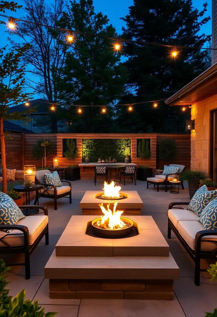 Natural Light: Incorporate fire⁤ bowls‌ made from ⁢natural stone for an organic‌ feel ​that seamlessly blends with⁢ your patio's ⁢outdoor ⁣setting
