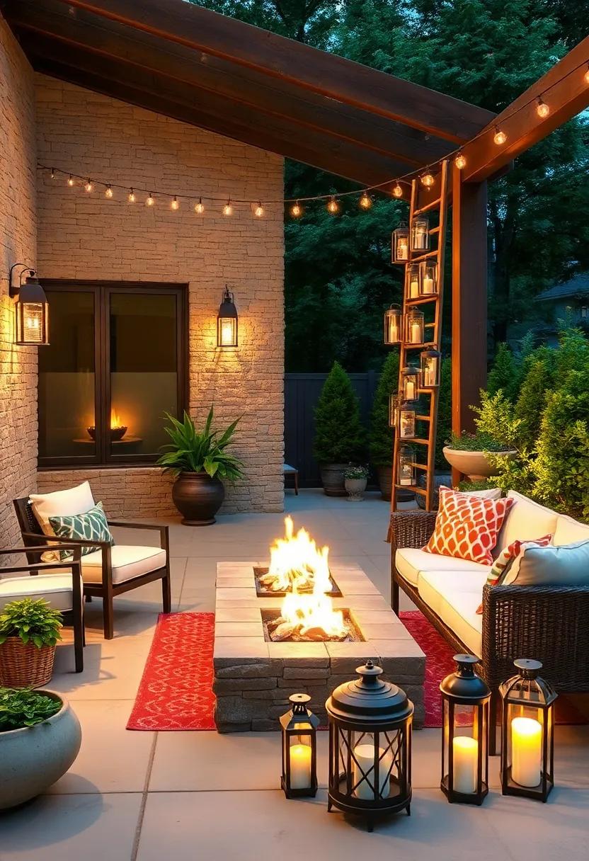 Lantern Ladders:⁤ Hang a ladder with an‍ assortment of lanterns from ⁣its rungs⁢ for a charming display that casts gentle​ light and creates visual interest