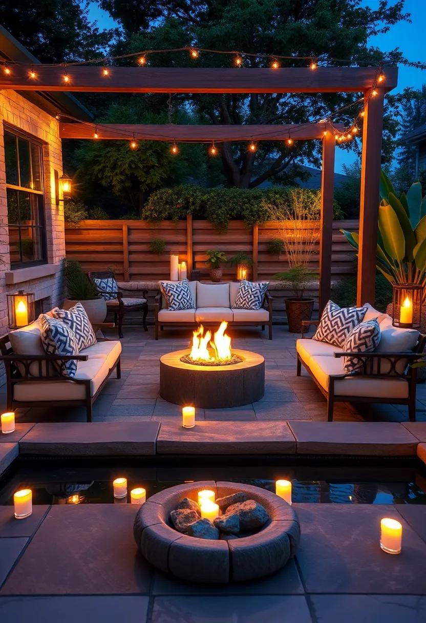 Floating Lights: Use waterproof floating lights in a nearby⁢ pond ‌or water feature ⁤to create a stunning reflection that draws the eye among your patio decor