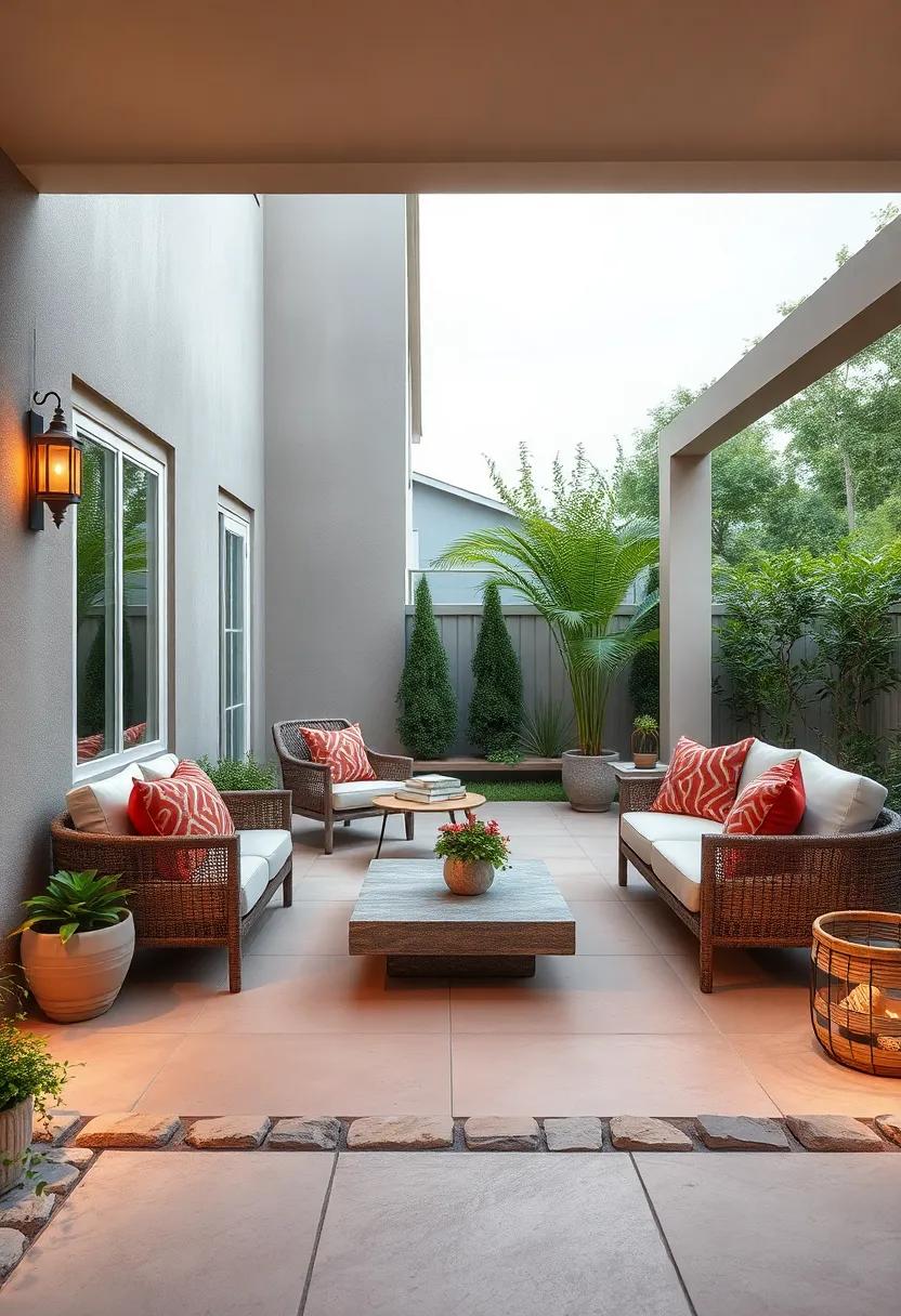 Creating zones: Use Stone Borders to Define Outdoor Areas