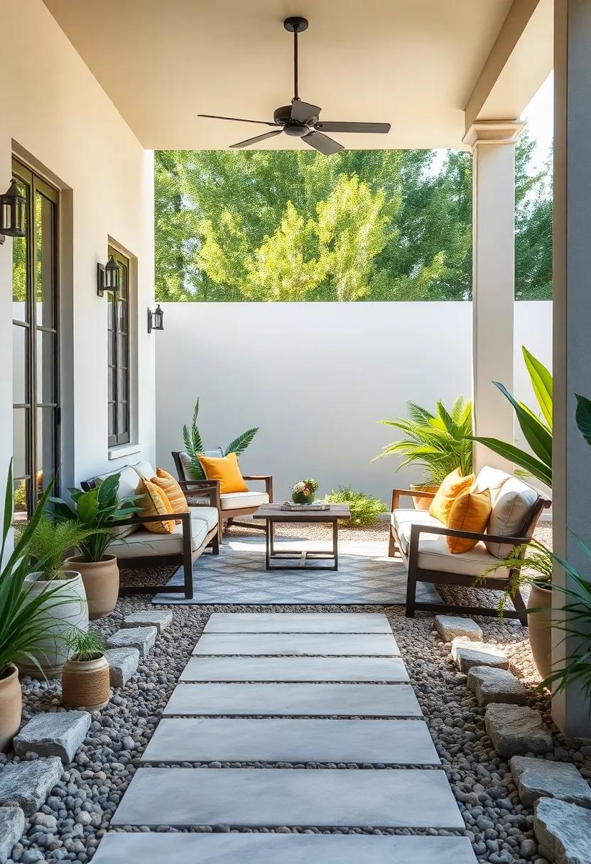 Pathways to Relaxation: Stone Borders ​Leading to Calm Spaces