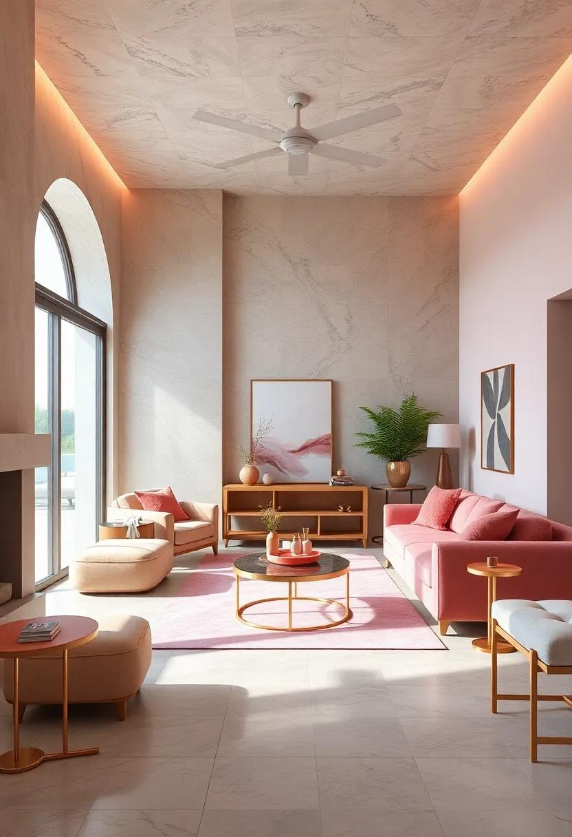 Illuminating Spaces: Lighting Choices that Highlight Pink and Rose Gold