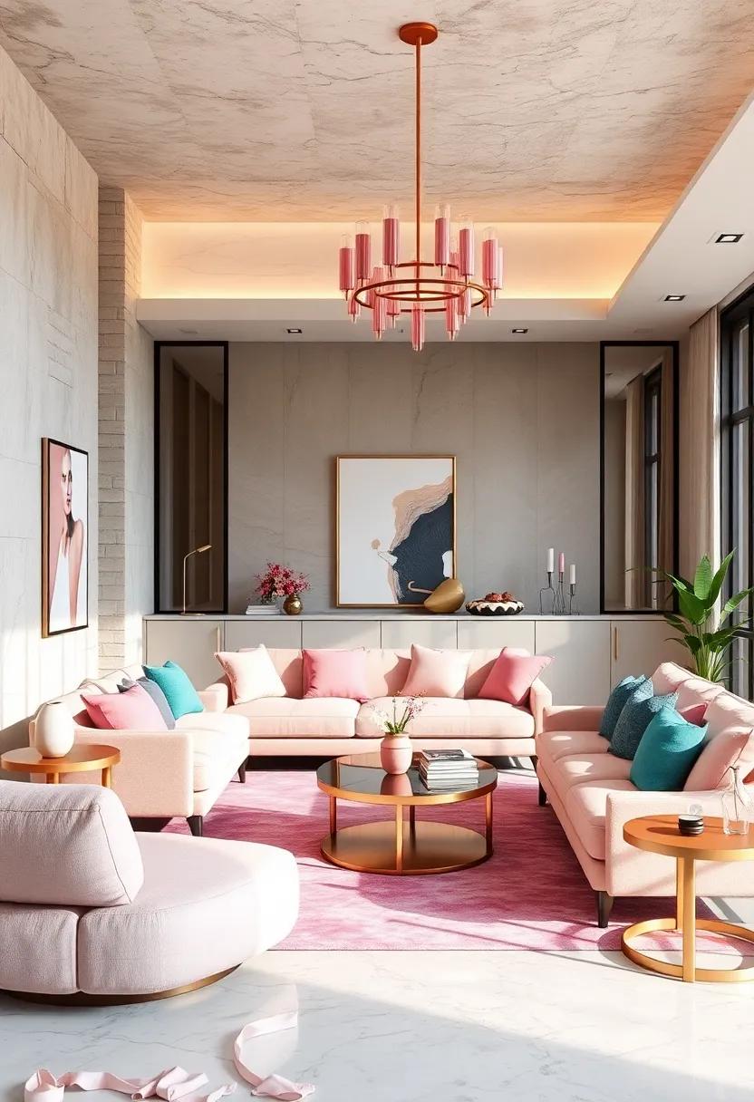 Curated Decor: Selecting Artwork that Compliments Pink and Rose gold