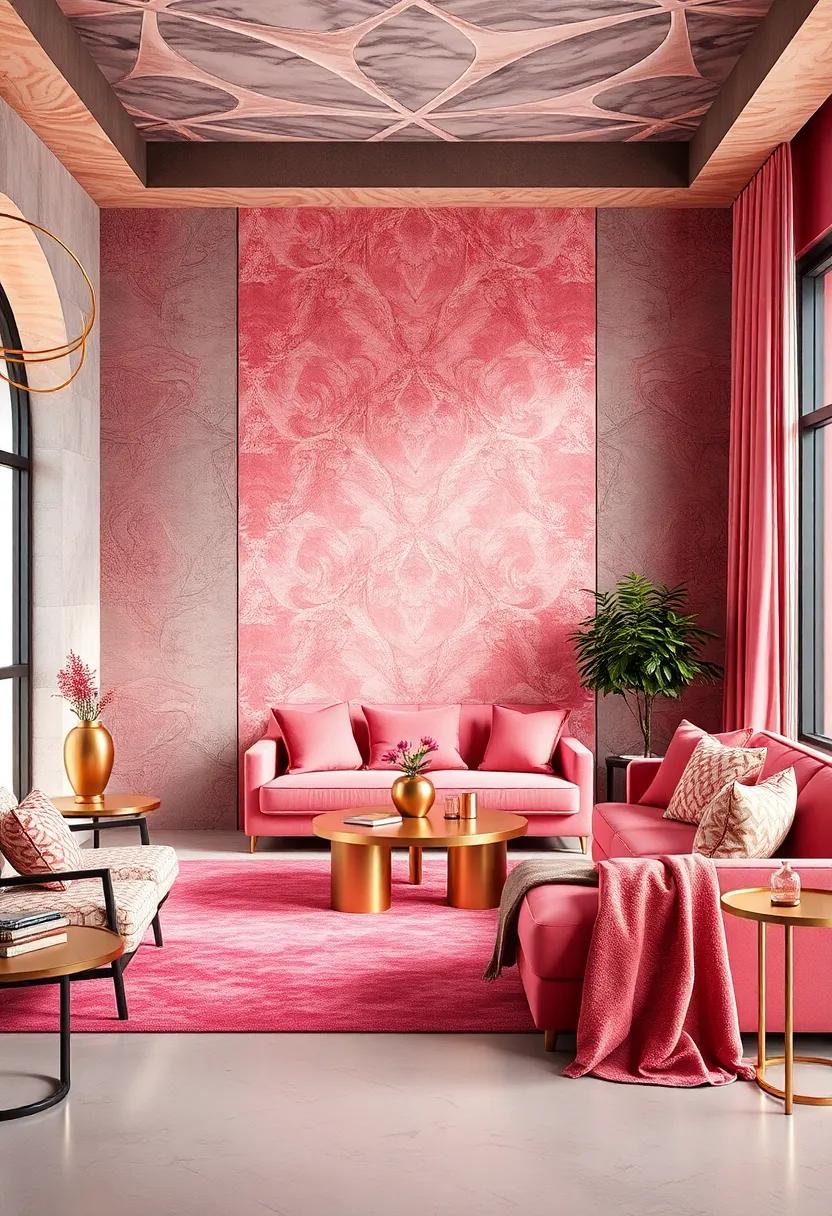 Layering Textures: The art of Combining Fabrics in Pink and Rose Gold