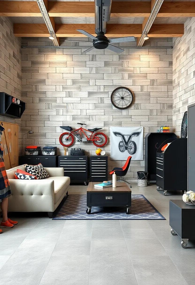 Incorporate ⁤mobile storage ⁣carts or tool chests to give an‍ authentic ‌garage vibe while maintaining organization