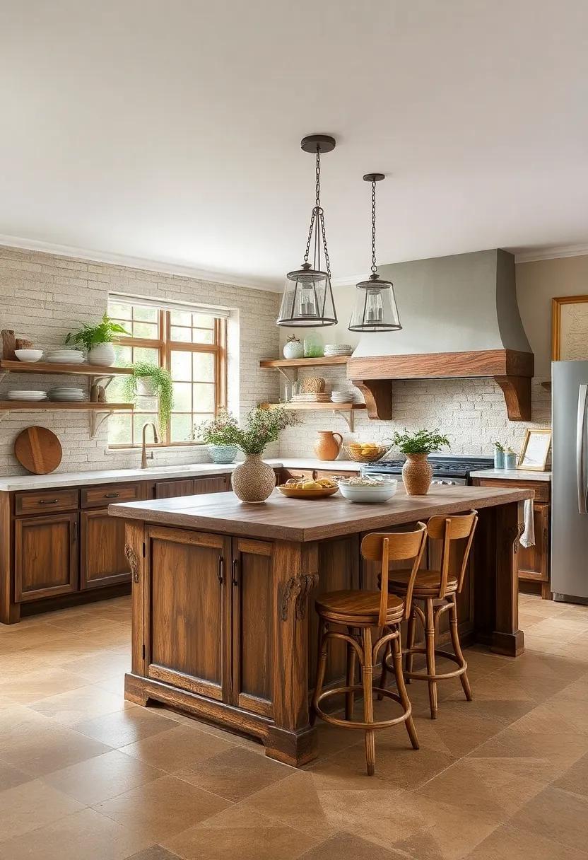 Antique Spirit: Incorporate antique furniture elements into your island design to create a timeless piece that tells a story in your kitchen