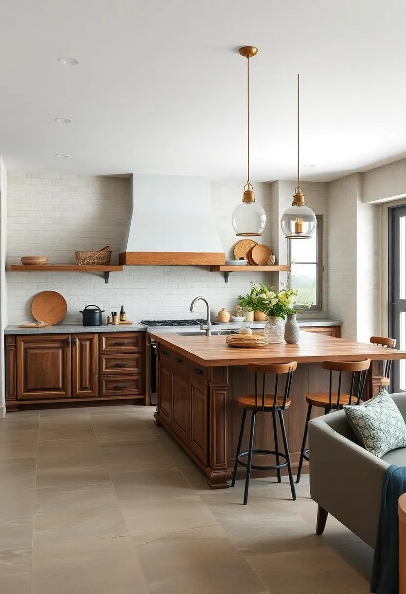 Classic Boulangerie: A French-inspired bakery-style island exudes charm, ideal for those who love to bake and showcase their culinary creations