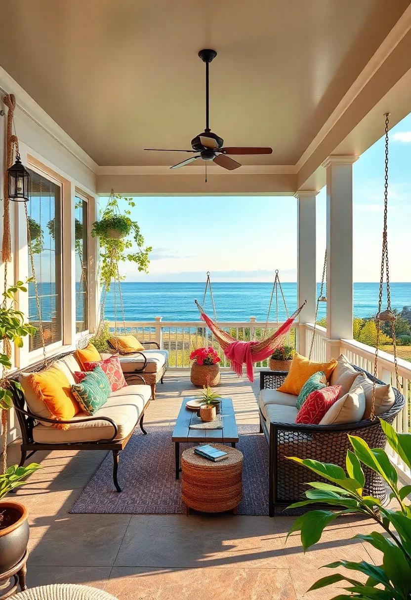 Botanical ⁢Bliss: Covered in climbing ‌vines and colorful blooms, this ⁢nature-inspired ​lounge⁤ brings ⁢the outdoors in, with‌ hammock⁤ chairs⁤ positioned​ to​ catch the⁤ sun’s rays for the ultimate sunbathing​ experience