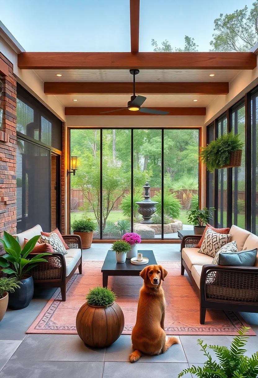 Rustic Farmhouse Screens: Bring the charm of countryside living to your home with sturdy, rustic screens that blend seamlessly with a farmhouse aesthetic