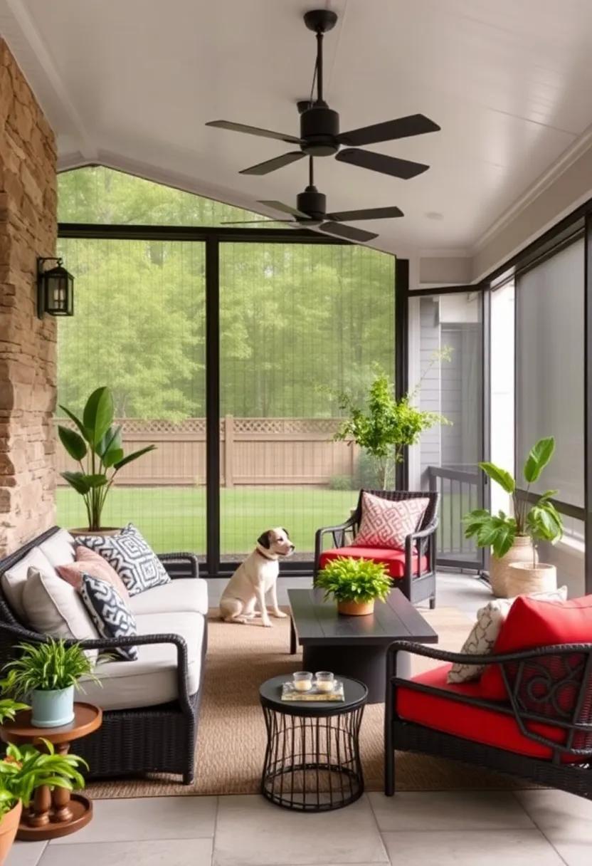 Retractable Screen System: Opt ‌for a flexible⁢ screened porch enclosure that​ allows⁢ for easy ⁣access ⁤and visibility while keeping your pets secure